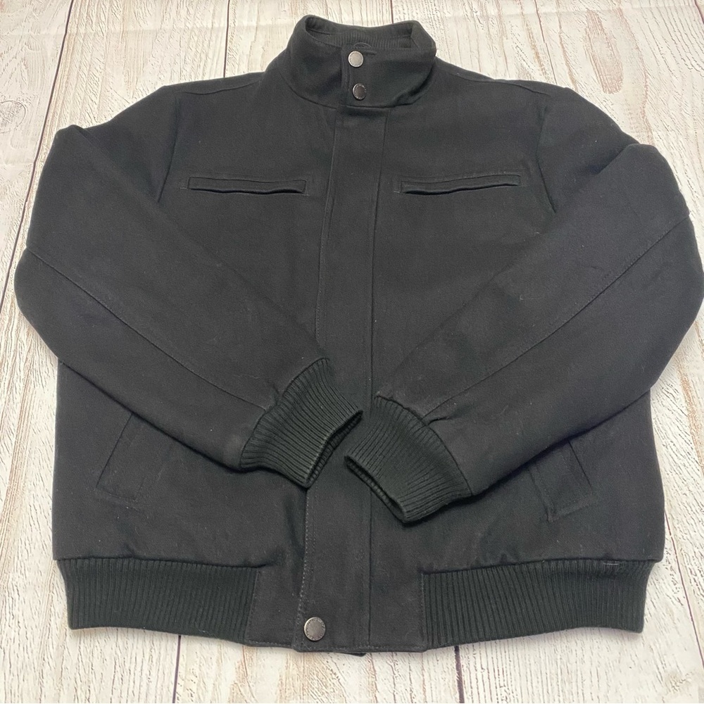 London Fog Men's Black Bomber Jacket